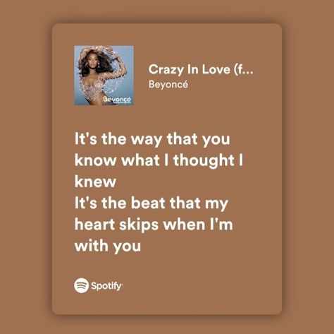 Beyonce Spotify Lyrics, Dangerously In Love Beyonce, Crazy In Love Beyonce, Beyonce Song Lyrics, Feminine Experience, Beyonce Crazy In Love, Lyric Aesthetic, Dangerously In Love, Pink Lyrics