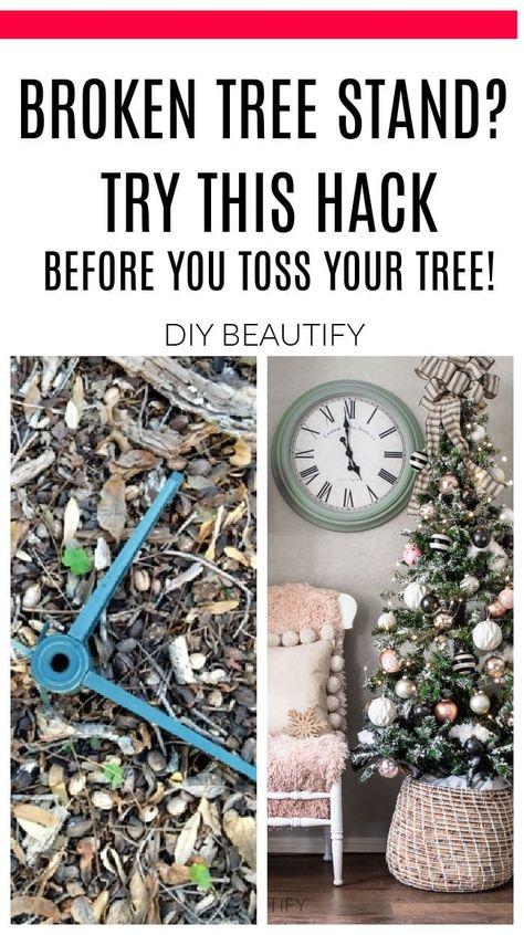 Repurposing Artificial Christmas Trees, Tree Holder Ideas, Diy Artificial Tree Stand, Diy Christmas Tree Stand For Fake Tree, Christmas Tree Holder Ideas, Artificial Christmas Tree Stand Diy, Raised Christmas Tree Stand Ideas, Diy Christmas Tree Base, Diy Tree Stand