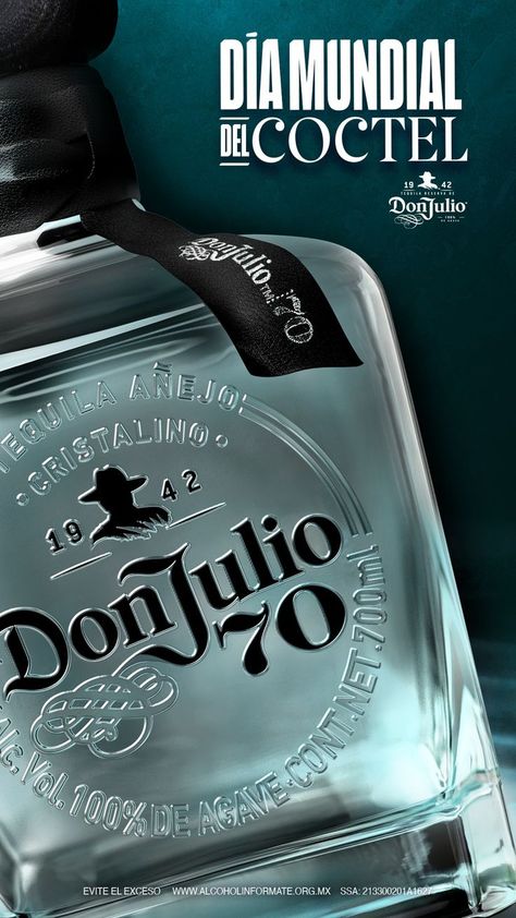 #DíadelCoctel la fecha ideal para explorar una variedad de sabores con la suavidad de Don Julio 70. Tequila Don Julio 70, Poster Background Design, Tequila, Background Design