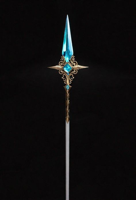 Fantasy Magic Staff, Mage Staff Concept Art, Mage Staff, Medieval Forest, Staff Magic, Magic Staff, Wizard Staff, Fantasy Items, Warrior 2