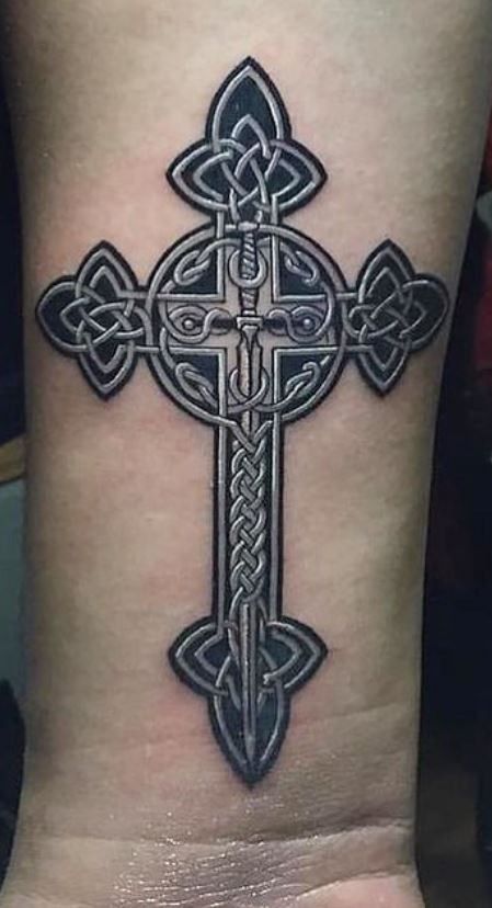 Celtic Dagger Tattoo, Celtic Cross Drawing, Orthodox Cross Tattoo, Irish Cross Tattoo, Sean Tattoo, Celtic Cross Tattoo For Men, Celtic Cross Tattoo, Gaelic Tattoo, Christian Cross Tattoos