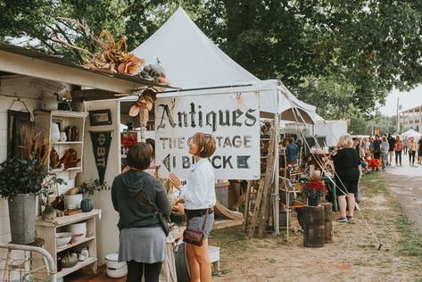 Cottage Market, Fall Market, Vintage Market Booth, The Found Cottage, Sunday Morning Coffee, Holland Michigan, Vintage Booth Display, Small Beach Houses, Book Launch Party