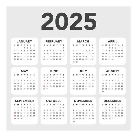 Calendar 2025 Template, Gray Template, Everything Comes To An End, Calender Printables, Calendar Minimalist, Calendar Png, Free Printable Calendar Templates, Calendar Design Template, Quirky Illustration