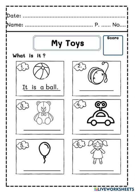 Toys Worksheets For Kids, Toys Worksheets, Toys Worksheet, Back To School Worksheets, 1st Grade Worksheets, School Worksheets, English Worksheets, English Online, English Class