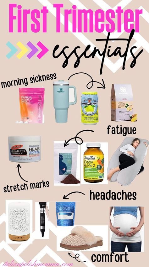 A list of first trimester essential products and first trimester pregnancy must haves from a mom of 4 who knows what a new mom needs to survive her first trimester. Pregnancy Shopping List, First Trimester Must Haves, Coffee During Pregnancy, First Trimester Pregnancy, Pregnancy First Trimester, First Time Pregnancy, Tea Health, Pregnancy Checklist, Healthy Pregnancy Tips