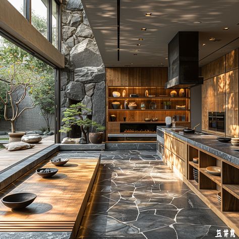 Zen Kitchen Design, Zen Kitchen, Game Room Ideas, Bali House, Zen Design, Beach House Design, House Goals, Home Design Decor, House Inspo