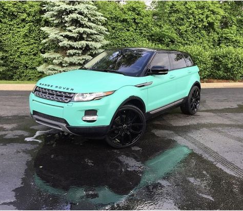 My Tiffany blue Range Rover evoque @haylily30 Blue Range Rover, Tiffany Blue Car, Dream Cars Range Rovers, Blue Range, Luxury Cars Range Rover, Cars Jeep, Range Rovers, New Sports Cars, Top Luxury Cars