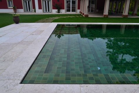 3. Colour Mix 03 kopie Reclaimed Tile, Green Pool, Pool Finishes, Swimming Pool Tiles, Natural Swimming Pools, Natural Swimming Pool, Stock Tank, Glazed Tiles, Dream Pools