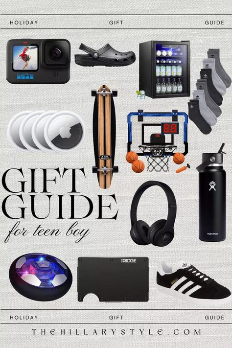 Gift guide for the teen boy in your life! Gifts for boys, gifts for sons, gifts for nephew, gifts for him, gift ideas 2023, gifts for kids, Gift Guide 2023. Gifts For Nephew, Nephew Gifts, Boy Toys, Kids Gift Guide, Teen Boy, Holiday Gift Guide, Soccer Ball, Toys For Boys, Gifts For Boys