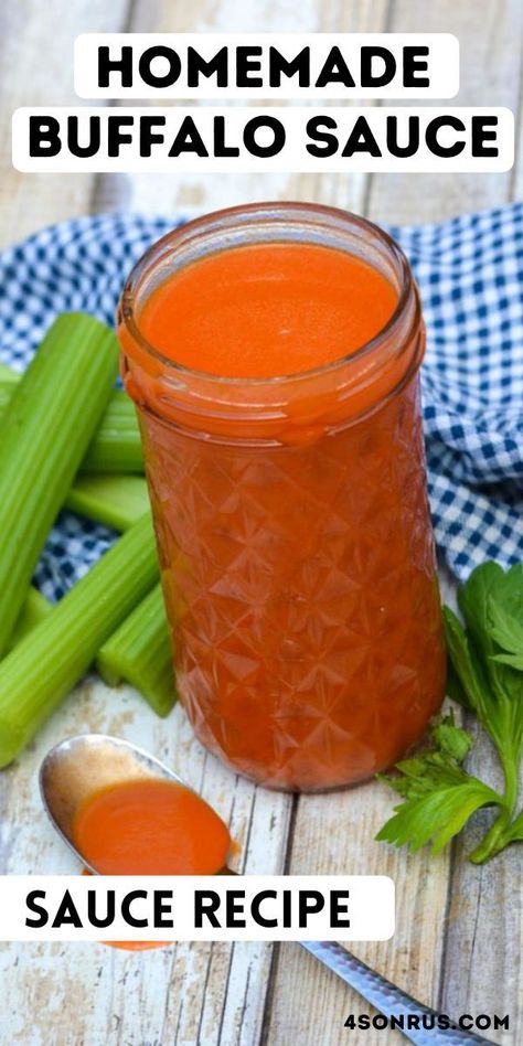 Homemade buffalo sauce gives you restaurant quality wings and flavor at home. You’ll ditch the premade sauce for good with this easy recipe! #saucerecipe #recipe #buffalosauce Easy Homemade Buffalo Sauce, Chicken Wing Sauce Recipes, Chicken Wing Sauce, Buffalo Sauce Recipe, Hot Wing Sauces, Wing Sauce Recipes, Chicken Wing Sauces, Homemade Buffalo Sauce, Buffalo Wing Sauce