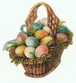 Vintage Easter Baskets, Easter Egg Filling, Easter Sunday School, Easter Graphics, Vintage Easter Cards, Easter Egg Basket, Easter Fabric, Easter Images, Easter Clipart