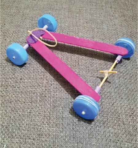 Rubberband Car Science Projects, Rubber Band Cars Project, Rubber Band Powered Car, Race Car Crafts, Rubber Band Car, Plastic Bottle Caps, Kids Bottle, Rubber Band Crafts, Diy Popsicle