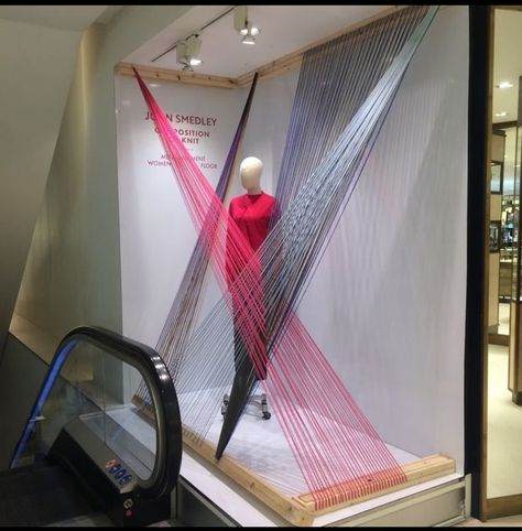 Fashion Window Display, Big Company, Visual Merchandising Displays, Fabric Display, Exhibition Display, Fancy Hats, Store Design Interior, Latest Colour, Merchandising Displays