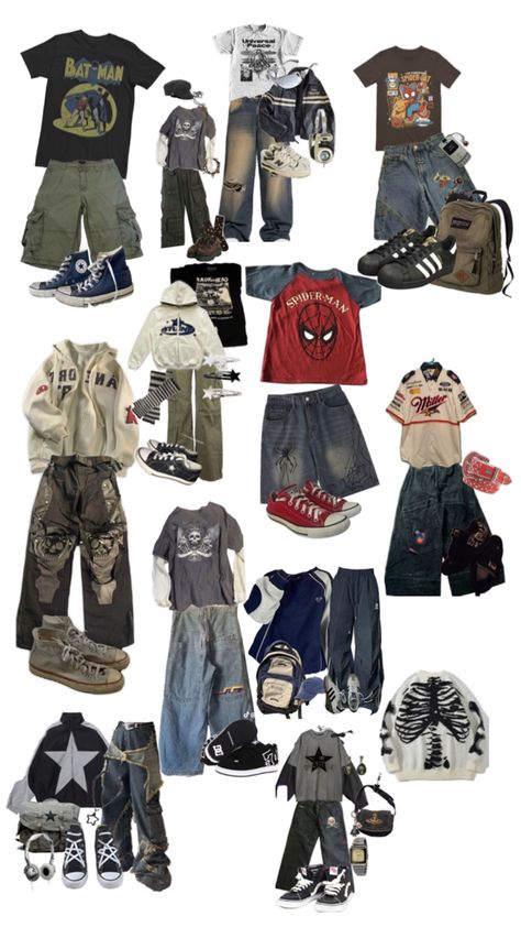 Y2k Grunge Style, Street Style Outfits Casual, Silly Clothes, Guys Clothing Styles, Outfit Inspo Casual, Clothes And Shoes, Estilo Hip Hop, Oui Oui, Swaggy Outfits