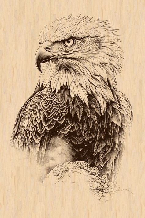 Bald Eagle Drawing, Eagle Drawings, Eagle Profile, Eagle Sketch, Eagle Illustration, Bald Eagle Art, Eagle Drawing, Eagle Art, Art Png