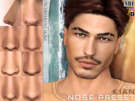 The Sims Resource - Kian Nose Preset N39 Sims 4 Cc Mens Presets, Sims 4 Men Nose Preset, Sims4 Cc Face Presets Male, Ts4 Male Nose Preset, Nose Preset Sims 4 Cc, Sims 4 Cc Black Male Nose, Sims 4 Cc Men Nose, Sims 4 Female Nose Presets, Sims 4 Maxis Match Nose Preset