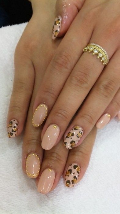 Nails With, Plain Nails, Nails Design With Rhinestones, Gold Nail, Leopard Nails, Fabulous Nails, Cute Nail Designs, Fancy Nails, Creative Nails