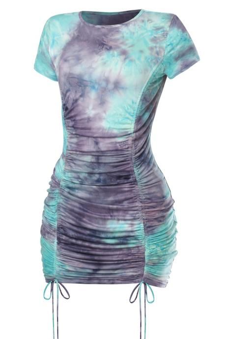 Diy Fringe, Tight Dress Outfit, Tie Dye Mini Dress, Urban Fashion Trends, Clothes Women, Tie Dye Dress, Dyed Dress, Summer Dream, Baddie Outfits Casual