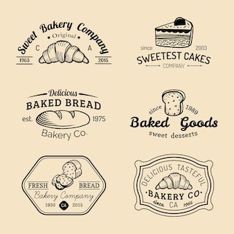 Bakery Logos, Pastry Logo, Dessert Logo, Vintage Bakery, Logos Vintage, Bakery Store, Logos Retro, Baking Logo, Bakery Branding