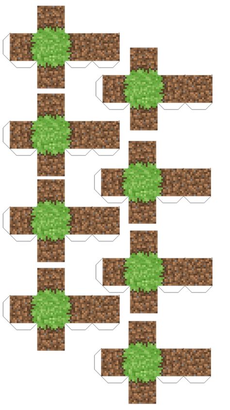 Grass template Minecraft Block Template, Minecraft Templates, Printable Leaves, Minecraft Printables, Minecraft Blocks, Template Printable, Minecraft, Paper Crafts, Birthday