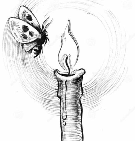 Candle Clip Art, Candle Sketch, Dream Catcher Drawing, Candle Clipart, Cute Moth, Candle Drawing, Candle Tattoo, Candle Flame, Flame Tattoos