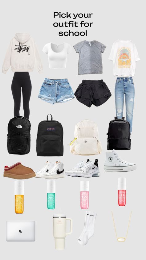 School fit idea Pick Your Outfit, Outfit For School, School Fit, Your Outfit, School Outfits, Middle School, Back To School, Outfit Ideas