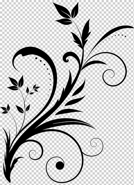 White Flower Png, Chinese Painting Flowers, Line Art Black And White, Vine Drawing, Line Art Black, Doodle Art Flowers, Wrought Iron Decor, Flower Line Drawings, Wreath Drawing