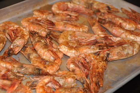 Roasted Royal Red Shrimp | Necessary Indulgences Royal Red Shrimp, Shrimp In The Oven, Pike Fish Recipes, Florida Food, Savory Food, Shellfish Recipes, Beach Meals, Cooking Seafood, Cajun Recipes