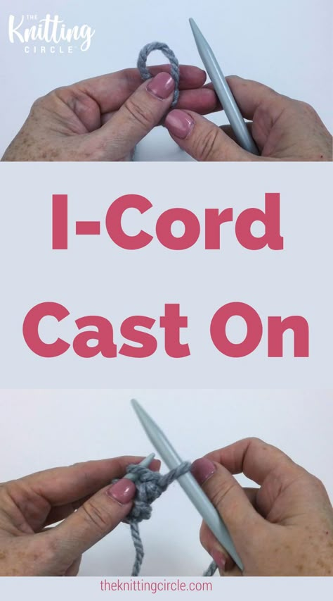 The first step to any knitting project is to cast on for the piece. There are many different types of cast on methods, some being functional and some more decorative. In this video, Mary Beth Temple explains how to work a beautiful, decorative I-cord cast on. I Cord Cast On, Knitting Doodles, Knitting Circle, Slip Stitch Knitting, Cable Cast On, Extreme Knitting, Cast On Knitting, Knitting Help, Knitting Stitches Tutorial