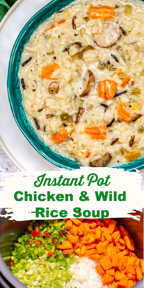 Chicken And Wild Rice Soup, Wild Rice Soup Recipes, Chicken Wild Rice, Chicken Wild Rice Soup, Rice Soup Recipes, Best Pressure Cooker, Chicken Rice Soup, Kitchen Ingredients, Creamy Chicken Soup