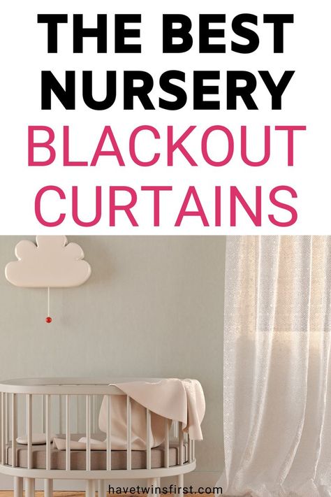 In this article find out why blackout nursery curtains are a must for better baby sleep. Then, see the list of the best nursery blackout curtains on the market today. Best Black Out Curtains, Nursery Curtains Girl, Nursery Room Diy, Neutral Boy Nursery, Nursery Blackout Curtains, Pink Blackout Curtains, Neutral Curtains, Ikea Nursery, Curtain Installation