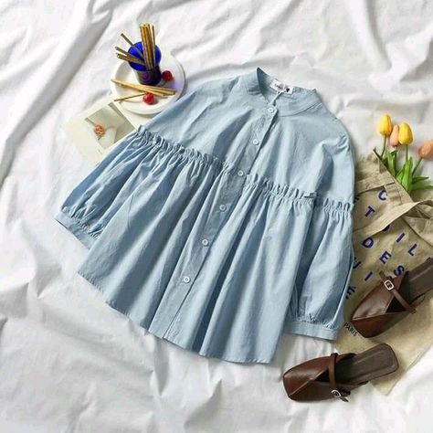 Stylish Top Design, How To Style A Denim Skirt, Style Outfits Summer, Summer Vibes Aesthetic, Denim Skirt Fashion, Pakistani Fashion Casual, Stylish Short Dresses, Fashion Top Outfits, Trendy Fashion Tops