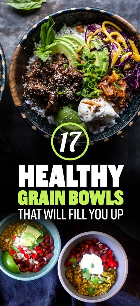 17 Healthy Grain Bowls You Should Make For Dinner Healthy Grain Bowls, Desayuno Keto, For Dinner, Grain Bowls, Lunch Bowl, Healthy Bowls, Healthy Grains, Grain Bowl, Bowls Recipe