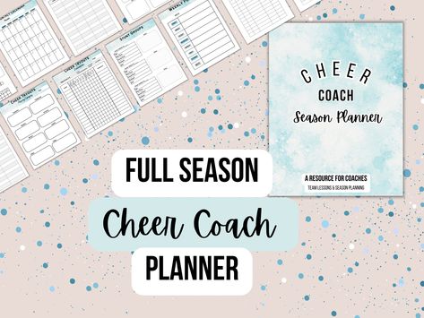 Cheer Coach Planner, Cheer Games, Cheer Tryouts, Cheerleading Coaching, Cheerleading Cheers, Cheer Coach, Planning Calendar, Cheer Coaches, Pom Pom Girl