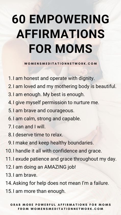 Motherhood is a beautiful and magical thing. But let’s be honest, motherhood is also challenging regardless of whether you’re a first-time mom, experienced mom, working mom, or a stay-at-home mom. That’s why powerful affirmations can be such a helpful tool for moms to have a pick-me-up. Mom Working, I'm A Failure, Powerful Affirmations, Meditation Benefits, Feel Happy, Working Mom, Keeping Healthy, Stay At Home Mom, Mindset Quotes