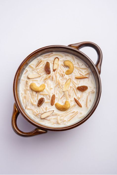 Seviyan Kheer North Indian Sweet Dish Indian Meal, Food Art Painting, Sweet Cooking, Delicacy Food, Indian Sweet, Dry Fruits, Our Place, Indian Sweets, Indian Aesthetic