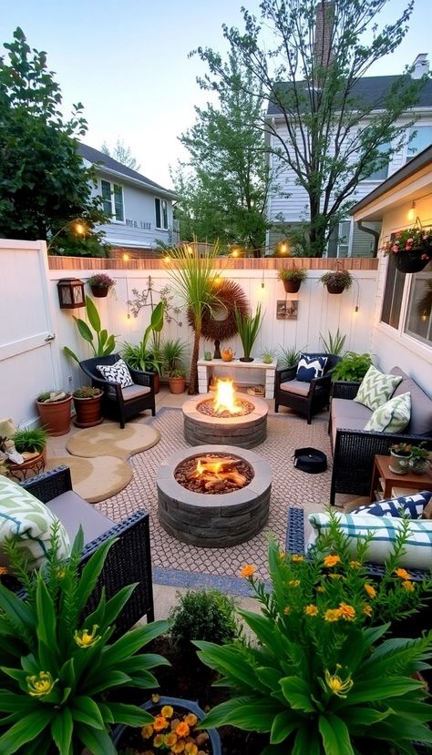 16 Backyard Ideas That'll Transform Your Outdoor Space into a Cozy Oasis (You'll Love #7!) - Conclusion Beautiful Small Backyards, Front Yard Sitting Area Ideas, Florida Backyard Ideas, Small Backyard Oasis, Patio Redo, City Backyard, Easy Outdoor Projects, Backyard Aesthetic, Cool Backyard