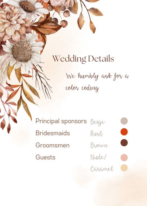 Motif Wedding Color Schemes, Color Scheme For Wedding Guests, Brown Wedding Motif, Wedding Motif 2024, Terracota Wedding Color Scheme, Wedding Motif Ideas Color Schemes, Filipiana Wedding, Wedding Motif Color, Terracota Wedding