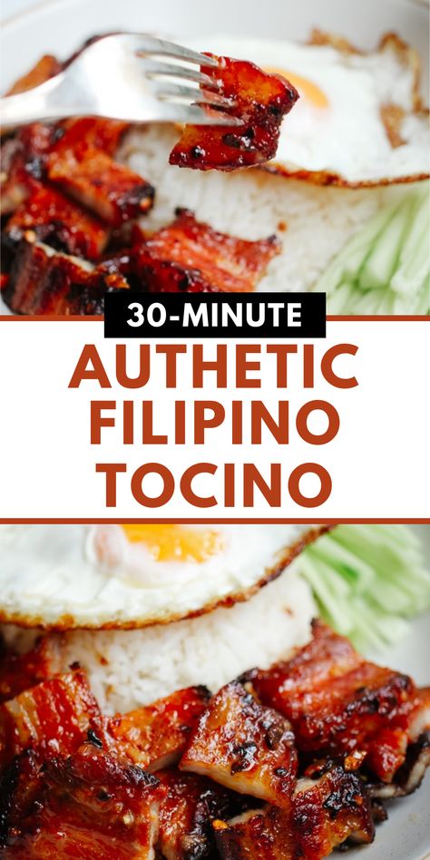 Transport your taste buds to the Philippines with Authentic Filipino Pork Tocino! This sweet and savory bacon is a must-try for any food lover. Pork Tocino Recipe Homemade, Tocino Recipe Filipino, Pork Tocino Recipe, Dinner Recipes Pork, Pork Dinner Recipes, Tocino Recipe, Marinade Pork, Pork Tocino, Carnitas Pork