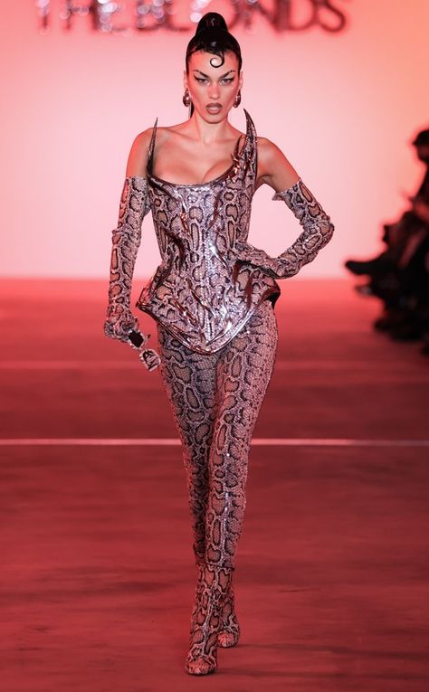 The Blonds from Best Looks From New York Fashion Week 2024 Fall/Winter on E! Online 2024 Fashion Week, The Blonds Runway, New York Fashion Week Outfits, Drag Looks, Armor Fashion, Gaga Fashion, Drag Fashion, Runway 2024, The Blonds