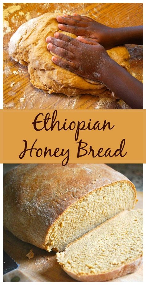 Ethiopian Bread Recipe- Kid World Citizen Ethiopian Bread, Ethiopian Recipes, Bread With Honey, Ethiopian Cuisine, Chewy Bread, Honey Bread, Pembuat Roti, African Cooking, Ethiopian Food