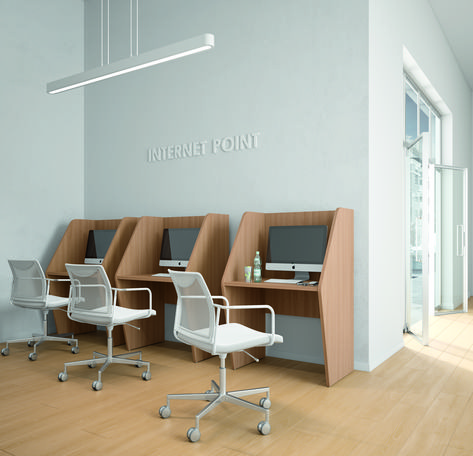 School Computer Lab Design, Computer Lab Design, Community Space Design, Bank Interior Design, Home Office Furniture Design, Small Office Design Interior, Crockery Unit Design, Interior Design Colleges, Small Office Design