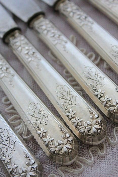 Silver Cutlery, Antique Silverware, Vintage Cutlery, Vintage Silverware, Silver Flatware, Silver Pieces, Serving Piece, Beautiful Table, Flatware