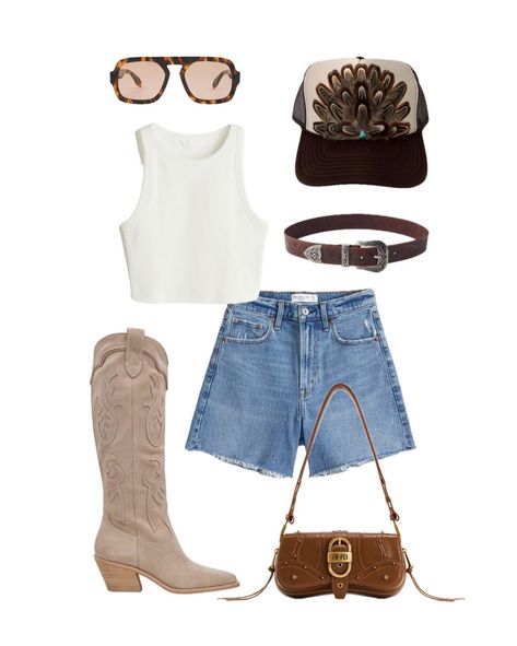 county concert outfit inspo x feather trucker hats 🤠 . . . #countryconcert #countryconcertoutfit #concertoutfit #denimstyle #outfitinspiration #springconcertstyle #featherhat #feathertruckerhat #truckerhatstyle #springconcertseason #denimsets #fashionmoodboard #fashionboard #westernfashion #westernfashionlifestyle #westernfashioninfluencer #westernstyle #fashiongoals #fashionblogger #ootd #ootdinspiration #instafashion #fashiongoals #nfrfashion #nfrmusthaves #rodeofashion Country Concert Fashion, Trucker Hat Outfit, Concert Outfit Inspo, Nfr Fashion, Hat Outfit, Concert Fashion, Rodeo Fashion, Country Concert Outfit, Feather Hat