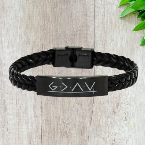 God Is Greater Than The Highs And Lows Bracelet, Confirmation Gift, Adult Baptism Gift, Bible Verse Bracelet for Christian Gift Men & Women Verse Bracelet, Adult Baptism Gifts, Adult Baptism, Bible Verse Bracelet, Christian Couples, Christian Bracelets, Confirmation Gifts, Couples Gift, Baptism Gifts