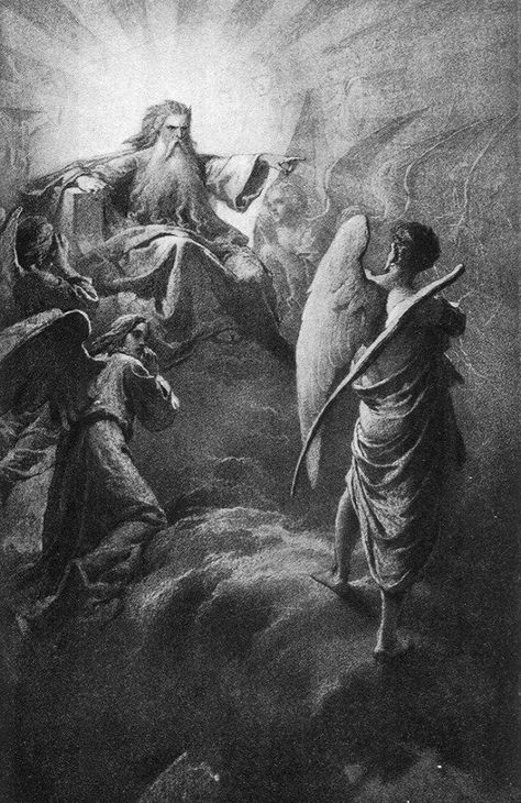 Lucifer against God. Theistic Satanism, 천사와 악마, Gustave Dore, Ange Demon, Biblical Art, Heaven And Hell, Angels And Demons, Angel Art, Fallen Angel