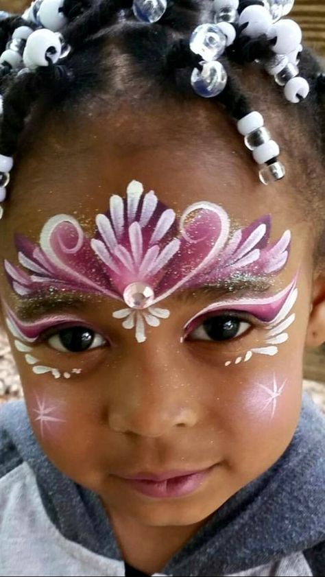 Face Paint Princess, Face Paint Tutorial, Face Painting Images, Princess Face Painting, Fairy Face Paint, Festival Face Paint, Girl Face Painting, Face Painting Tutorials, Festival Face