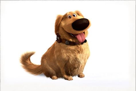 Dug from UP!!💙💙 Pixar Movies Quotes, Dug The Dog, Animated Movies Characters, Dog Animation, Dog Movies, Pixar Characters, Disney Dogs, Up Dog, Animation Movie