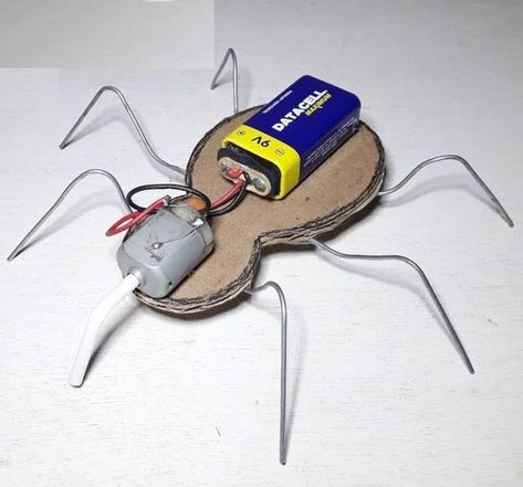 MI MAQUETA ESCOLAR casera | Cómo Hacer Idea Genial Para Estudiantes | Mini Robot Araña | Facebook Mini Robot, Steam