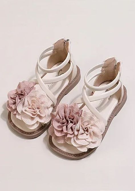 Toddler Girl Fashion, Vivienne Westwood Shoes, Skater Girl Dress, Girl Skater, Flower Girl Shoes, Shoe Image, Flower Sandals, Girls Casual Dresses